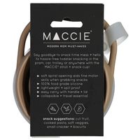 Maccie Collapsible Snack Cup+Lid -Taupe